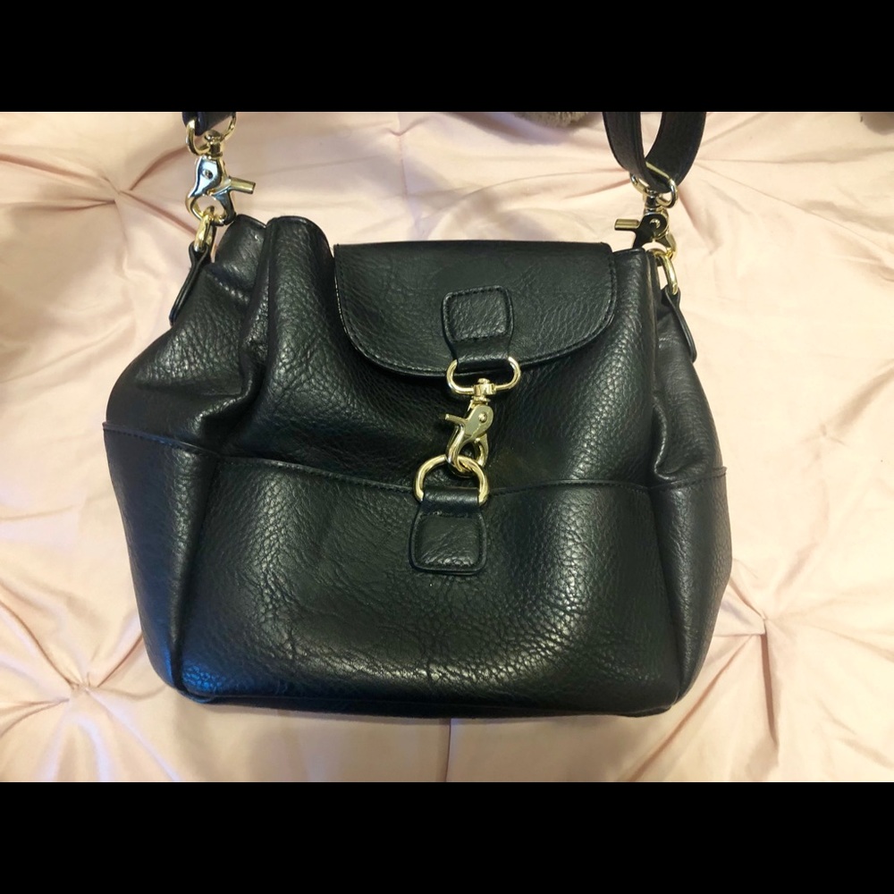GR leather black crossbody bag - Picture 2 of 4